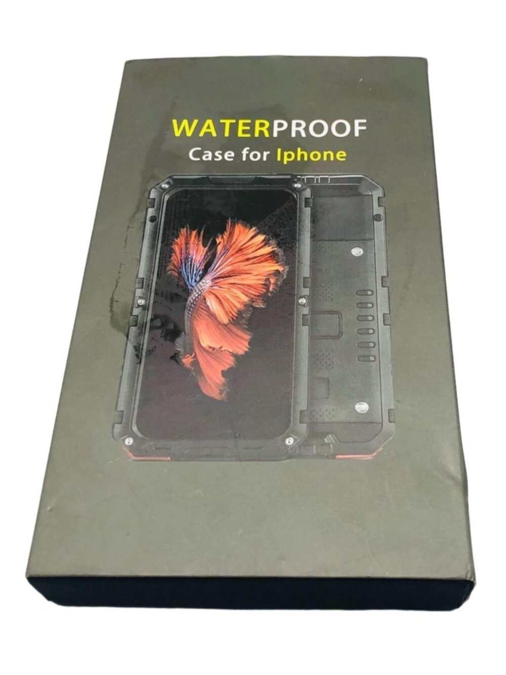 waterproof case for iphone 7/8 red new in open box READ